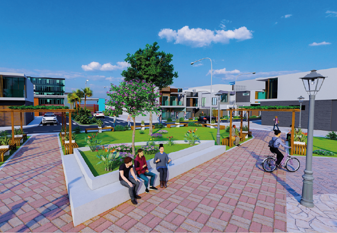 Parques de la urbanización